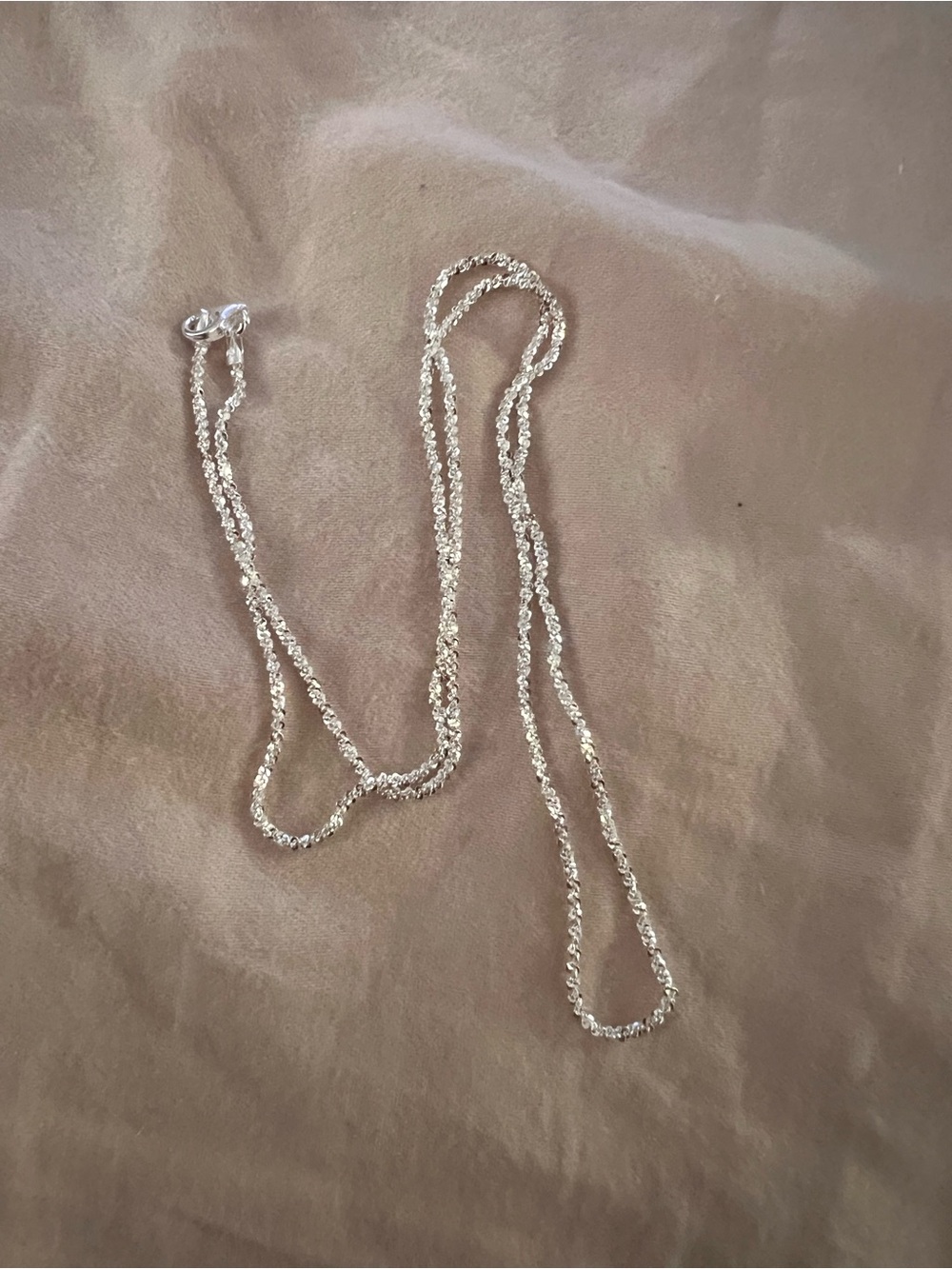925 Sterling Silver Diamondcut Chain Necklace 20in - Elegant Women's Jewelry